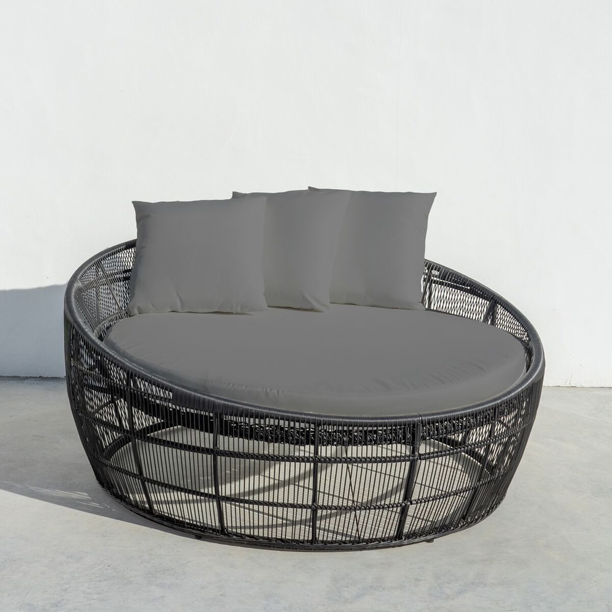 Leżak Dido 160 x 160 x 76 cm Ringjas Must